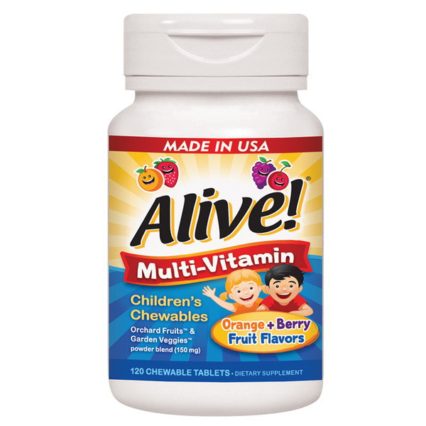 临期 改善挑食 美国进口 Nature’s Way Alive儿童综合维生素片 120片 天猫优惠券折后￥78包邮包税（￥98-20）