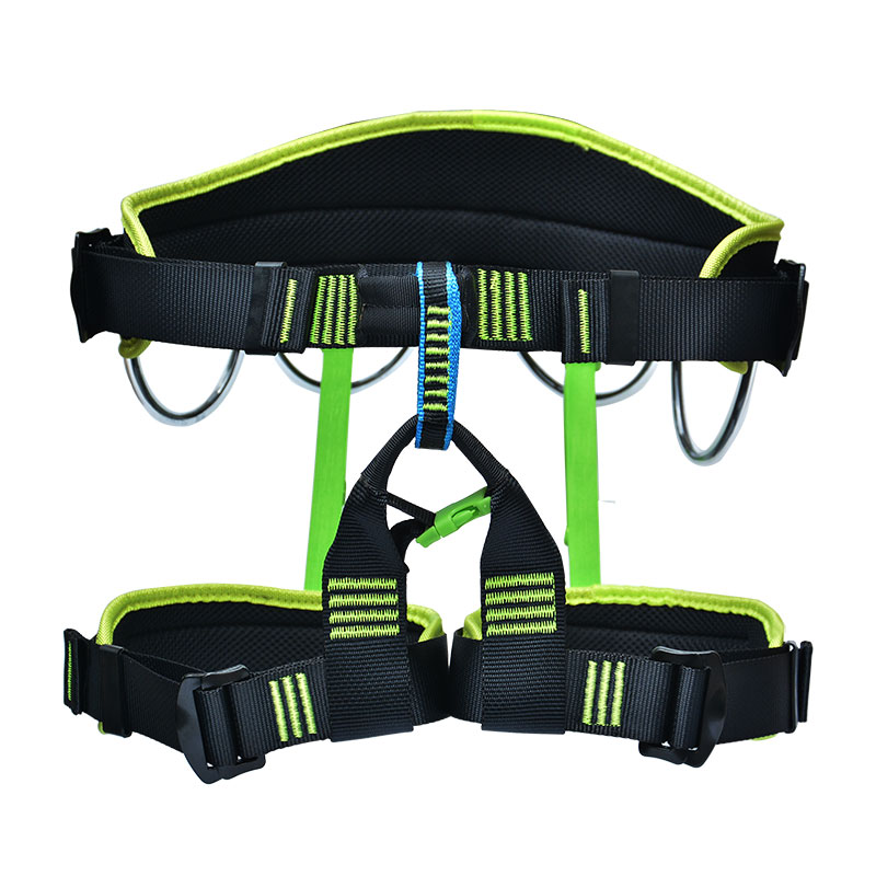 Rock Climbing Safety Belt Mountaineering Strap Downhill Equipment Blue
