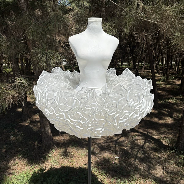 Dajunjia 30cm short super violent skirt support 28 meters swing boneless flying dog short lolita duck butt support