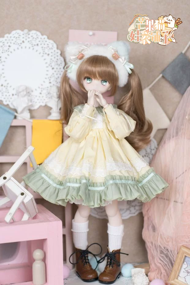 [Манго Кэт] -Кейк Барiel-BJD46 точек MDD Медведь Девочка Кролик Милый Модель Платье