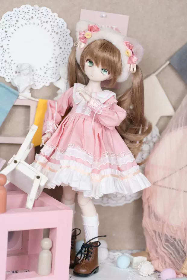 [Манго Кэт] -Кейк Барiel-BJD46 точек MDD Медведь Девочка Кролик Милый Модель Платье
