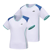 2024 new YONEX Yonex badminton uniforms for men and women quick-drying short-sleeved tops yy competition sportswear