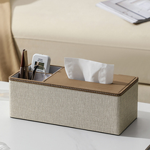 Tissue en cuir de bois de bois Boîte à papier Lavish Pumping Paper Box Hotel Guesthouse Folk Dining Towels Cardboard Boxes Home Fashion Personnelle