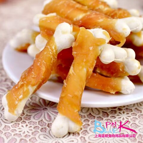 Molar Stick Pet Teddy Chicken Canxi Cleansing Răng Chó Ăn vặt Canxi Bổ sung Dải gà 500g đồ ăn cho chó con