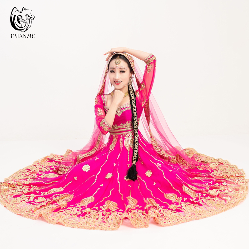 A850 Indian Anna Performance Costume, Hand-Embellished with Fine Embroidery, Slim-Fitting Saree for Photo Shoots, Exotic Style for Women