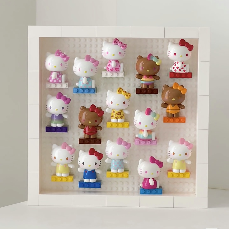 DIY Small Particle Building Block Photo Frame Compatible with Lego Figurine Storage Creative Minifigure Display Box Gift Wholesale Cross-Border DIY Small Particle Building Block Photo Frame Compatible with Lego Figurine Storage Creative Minifigure Display Box Gift Wholesale Cross-Border