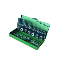 Shida tools 32 pieces of high speed steel thick tooth tap die wrench screwdriver set repair set 50452