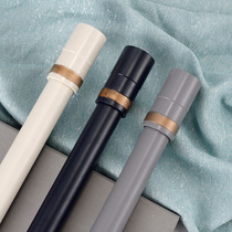 Modern light extravagant simple thickened aluminum alloy curtain rod double rod silent Roman Rod single rod perforated living room clear track