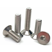 M2M3M4M5mm 316 Stainless Steel Countersunk Head Hexagon Screw Flat Head Hexagon Screw Standard Parts Bolts