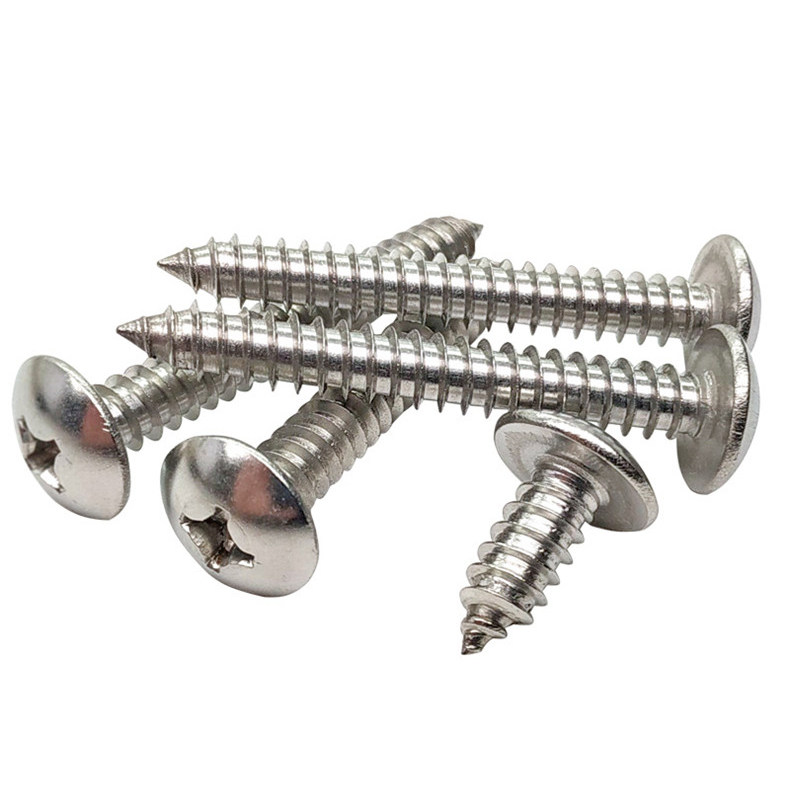 M2 M2 9M3M3 5M3 9M4 9M4 steel 304 large flat head self-tapping screw cross mushroom head umbrella head wood screws