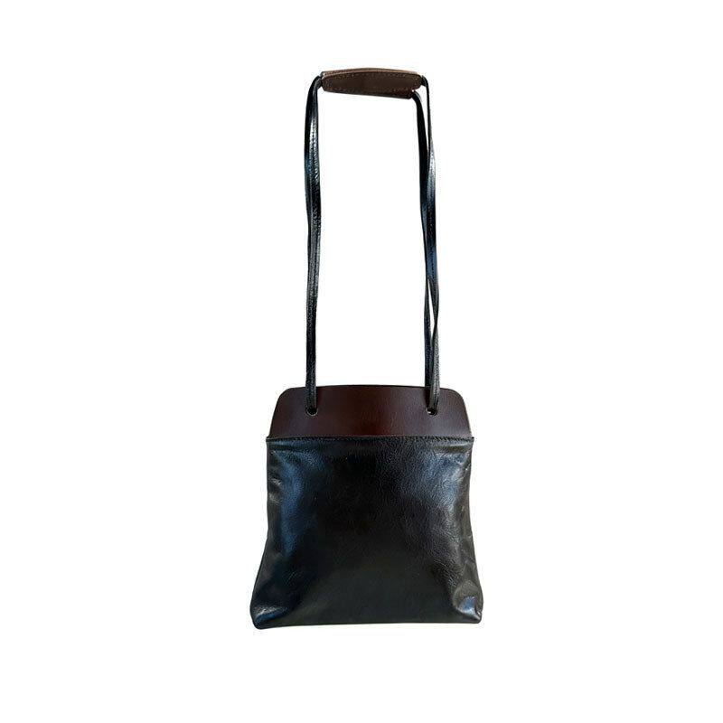2025 New Top Grain Cowhide Spliced Phone Bag, Versatile Fashion Genuine Leather Single Shoulder Underarm Bag For Women, Casual Lazy Style - Thumbnail 5
