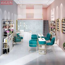 Multi-functional medecor table and chairs suit single double net red medecor table double beauty shop marble repi table