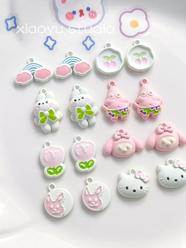 Милая металлическая радужная подвеска, браслет из бисера ручной работы, ожерелье и браслет, DIY