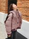 Gray Hooded Short Down Jacket Women's Winter Jacket Thickened 2025 Korean Style Super Beautiful and Unique Small Bread Jacket