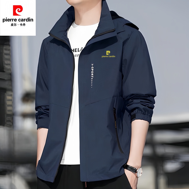 Pierre Cardin 2026 Spring New Jacket Men's Outdoor Sports Travel Spring Clothing Men's Large Size Jacket