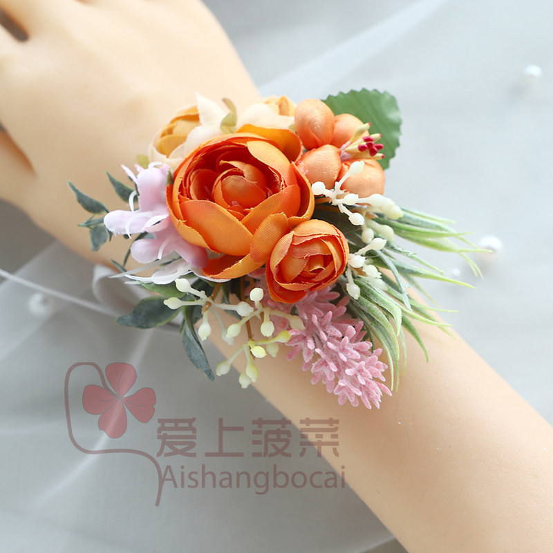 Small fresheners bridal wrists Wrist Flowers Bridesmaids sisters Handmaid's wedding Annual Meeting Events Gatherings Handmaid's Ring Chest Flowers