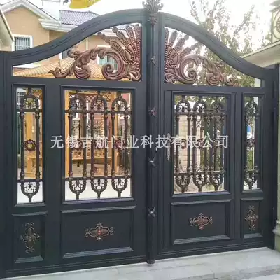 Luxury villa aluminum art door European-style forged aluminum art door Aluminum alloy courtyard anti-theft door