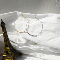 Hand-made minimalist ring earrings European and American wind Joker earrings