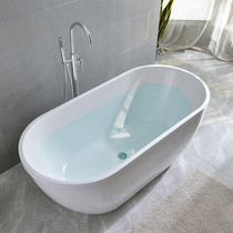 Insulated bathtub acrylic thin edge bathtub seamless bathtub household adult free-standing European bathtub