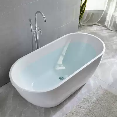 Insulated bathtub acrylic thin edge bathtub seamless bathtub household adult free-standing European bathtub