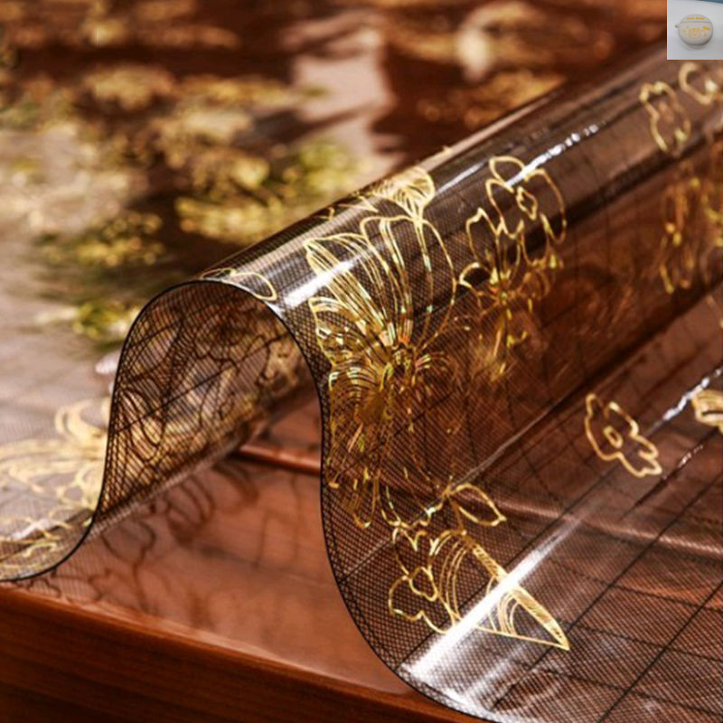 Living room coffee table tablecloth pvc soft glass transparent soft plastic can be cut desktop waterproof anti-scalding anti-oil disposable pad