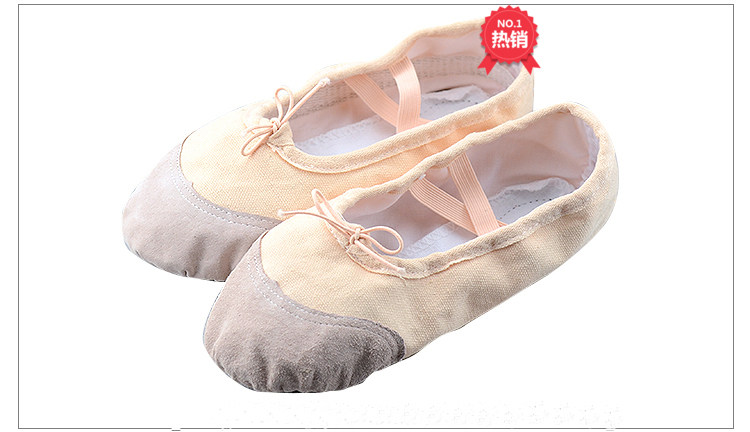 Girls adult Chinese ethnic leather head yoga shoes flesh-colored toddler dancing shoes cat claw shoes soft bottom teacher practice shoes