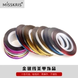 misskris Декоративный инструмент для ногтей золотой и серебряная катушка.