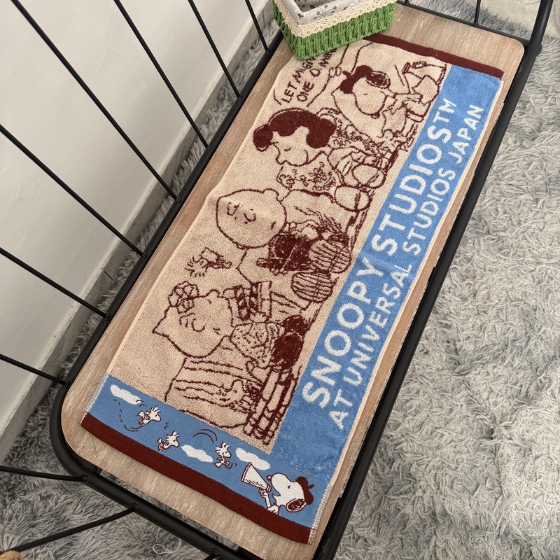 Japanese Snoopy Pure Cotton Towel, Soft, Absorbent, Cute Cartoon