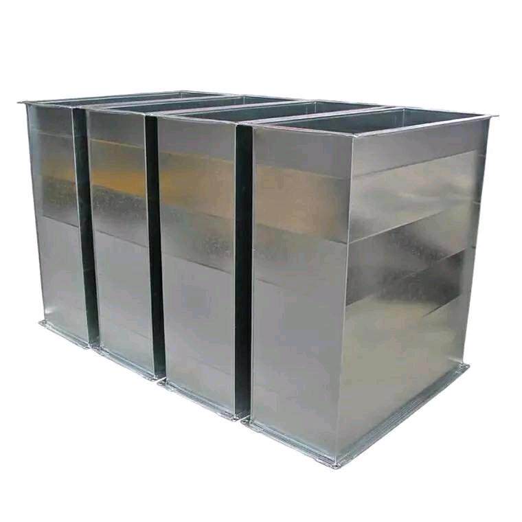 Stainless steel common plate angle iron flange ventilation pipe galvanized white iron sheet smoke exhaust dust purification air conditioning exhaust pipe