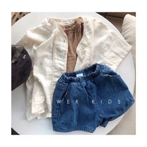 Spot Korean childrens clothing summer new minipoint boys and girls simple handsome baseball uniform thin coat