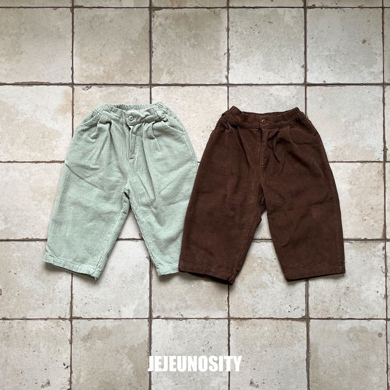 Flowers Pediatrics Korea Children's Clothing 23 Autumn New Jejejeunosity Men And Women's Children Light Core Suede Loose Straight Barrel Casual Pants-Taobao