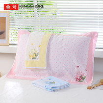 Gold cotton thick pillow towel couple pillow headscarf cotton single pillow towel pair of cut velvet soft absorbent