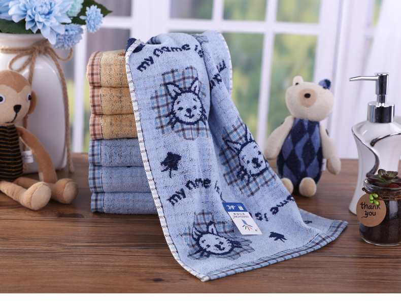 Khăn bông cotton vàng dễ thương họa tiết thỏ mềm mại thấm nước kinh tế - Khăn tắm / áo choàng tắm khăn tắm sợi tre