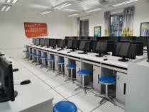 Direct sales microcomputer Classroom desk and chairs School room Students table single double computer desk study desk Easy steel wood computer