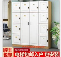 21 Hair salon dressing cabinet Wooden beauty salon bag storage cabinet storage wardrobe Yoga hall Nail shop Gym locker