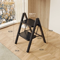 ❤️Обсидиан черный [лестница в 2 ступеньки] - толстый и утолщенный, устойчивый и не шаткий