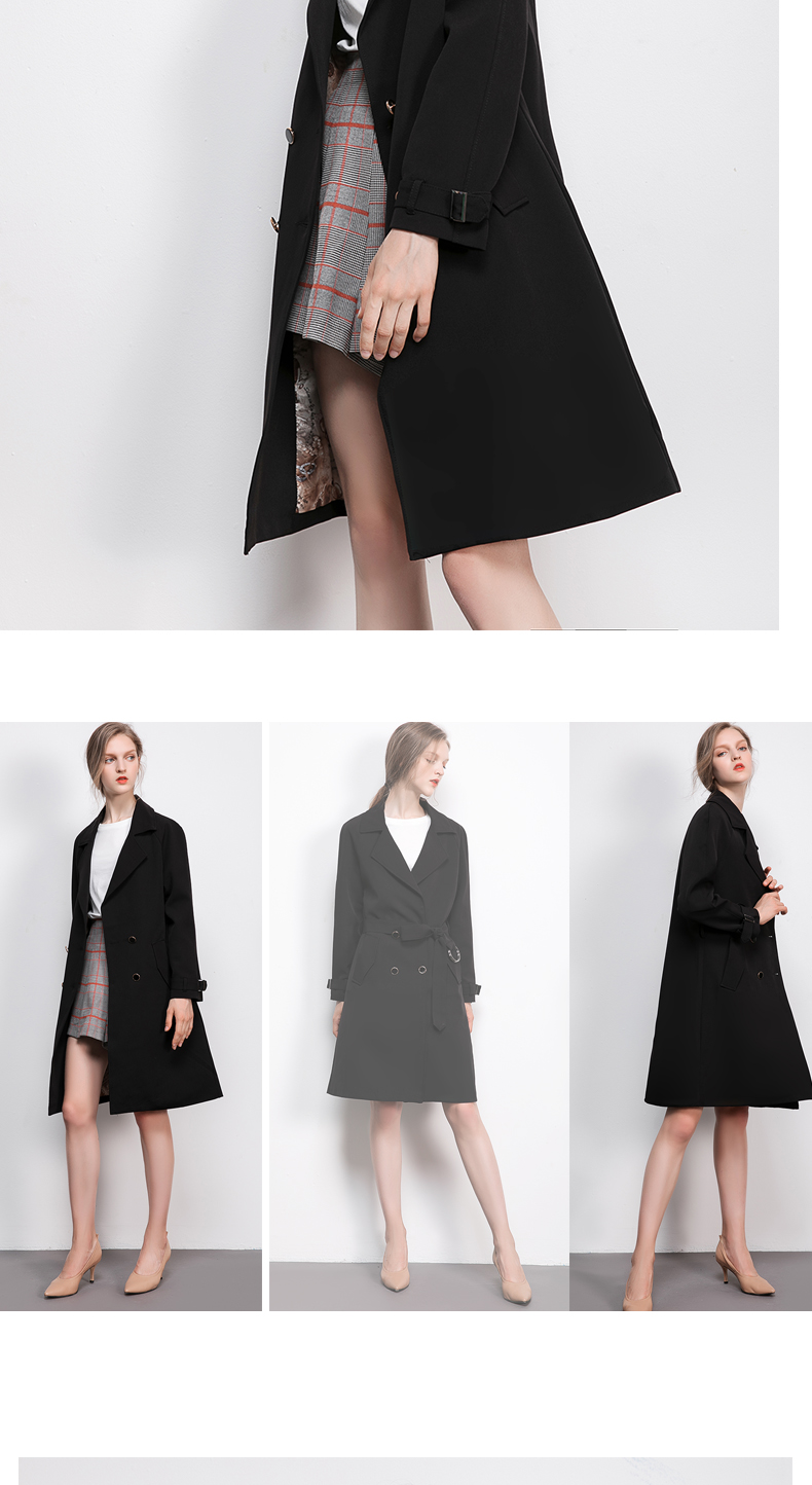 Trench pour femme ZHUO LIANFEI en Polyester - Ref 3227814 Image 21