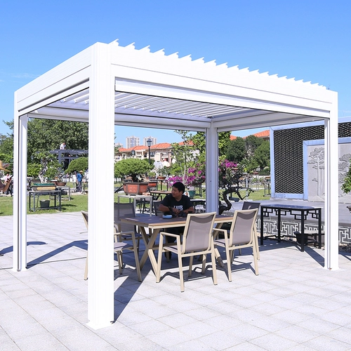 娇妻贵子 Беседка на открытом воздухе во дворе вилла сад на крыше электрический громкий алюминиевый сплав Новый китайский простой павильон