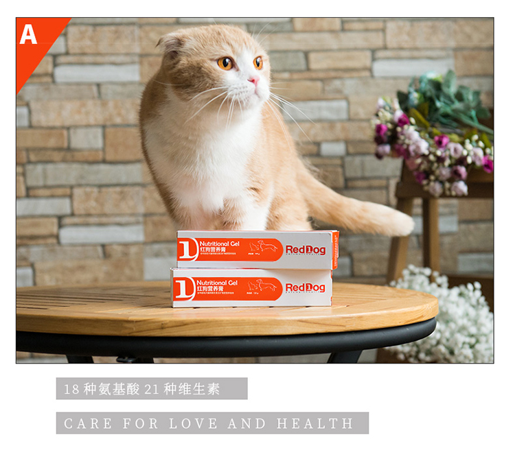 RedDog Red Dog Kem dinh dưỡng 120g Thú cưng Cải thiện miễn dịch Chó Vitamin Vitamin Chó mang thai Bổ sung dinh dưỡng - Cat / Dog Health bổ sung bio milk cho mèo