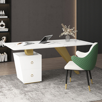 Light luxury desk home computer desk rock board desk modern simple writing desk study Workbench boss table