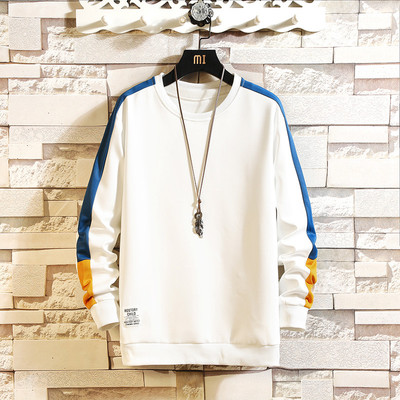 秋冬季ins潮流圆领加绒卫衣打底衫