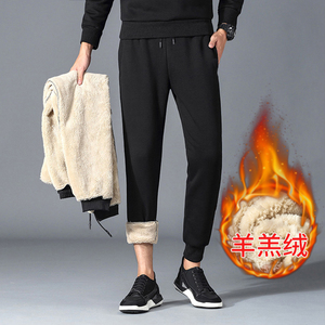 冬季ins韩版潮流加绒休闲裤