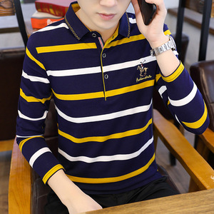 【BLL】秋季男士纯棉休闲Polo衫长袖