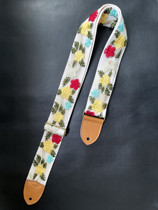 Original three-dimensional high-grade exquisite embroidered pure handmade Guitar belt universal electric Guitar belt bass belt Guitar str