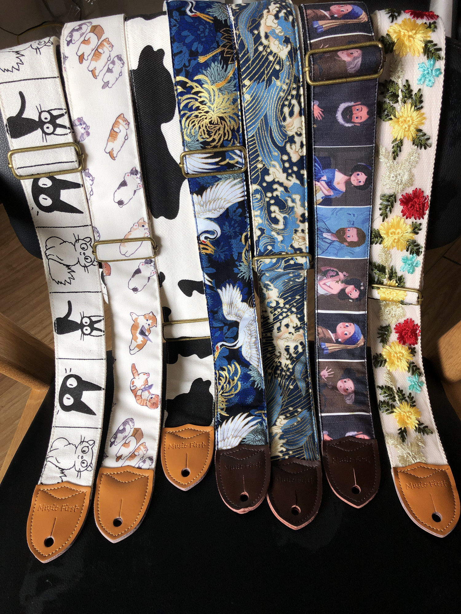 Pure handmade original various styles GUITAR STRAP electric GUITAR belt bass belt GUITAR STRAP series 2