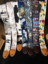 Pure handmade original various styles GUITAR STRAP electric GUITAR belt bass belt GUITAR STRAP series 2
