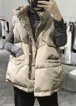 Down cotton vest coat women 2020 autumn and winter Joker short Korean version of loose sleeveless vest padded padded jacket