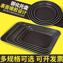 Cafe tray Round commercial hotel bar wine glass tray Plastic catering end dish serving tray Rectangular