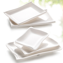 A5 melamine plate creative Hotel Restaurant rectangular bamboo plate plate snack plate plastic bar ktv side dish