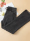 Micro-flared jeans for women 2025 new spring and autumn high-waisted slim fit petite raw edge style versatile elastic
